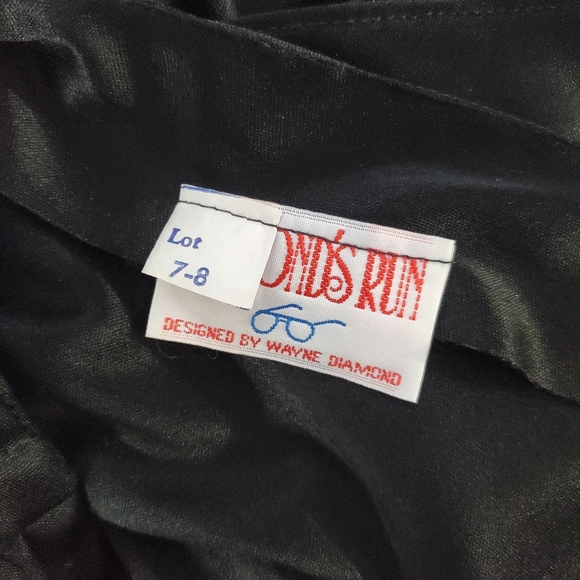 Vintage 80's Diamond's Run Drapes Sequined  Peplum Ruffle Disco Party Dress 7/8 - Picture 5 of 11